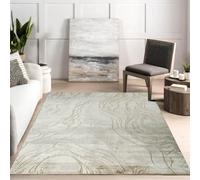 Desire Rugs Novu Modern Abstract Living Room Area Rug Metallic Sheen- Stream Beige 200Cm X 290Cm, Multi