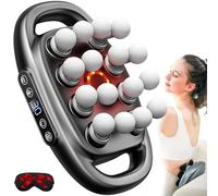 Novuluxe Massager,16-Head Novu Deep Tissue Massager W/30 Adjustable Levels 3 Modes,16 Head Massage Gun Deep Tissue Rechargeable,Portable Full Body Massage for Neck Waist Back Relax 4XFaster Relief (A)