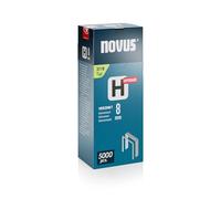 Novus 042-0771 Fine Wire Staples H Type 37 8 mm Spine Width 0.75 mm Pack of 5,000 Super Hard Hardness Galvanised Steel Wire