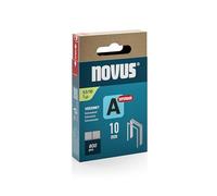 Novus 042-0778 Fine Wire Staples A Type 53 10 mm Spine Width 0.75 mm Pack of 800 Super Hard Hardness Galvanised Steel Wire