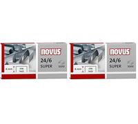 Novus 24/6 Super Staples (Box of 1000) (Pack of 2)