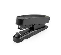 Novus B 10 FC re+New Sustainable Stapler (Stapling Capacity 20 Sheets, Flat Stapling, Includes 200 Staples, Full Metal Device with Plastic Coating Made from 88% Recycled Plastic) Black