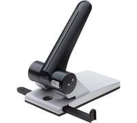 Novus B 265 65 Sheet Capacity Hole Punch with Lock Down Handle - Black/Grey | Full metal office hole punch made of die-cast zinc, upper part lock, stop rail for 3x8, A3, A4, A5, A6, Folio & US (quart)