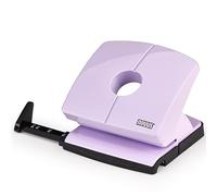 NOVUS B220 Colour ID 2.0 Hole Punch (20 Sheets Hole Capacity, Firmly Locking Stop Rail, Functional Parts Made of Metal) Pretty Purple