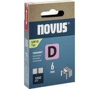 Novus Flat Crown Clips Type 53F 1200 pieces 6x11.3mm for Tackers 042-0788