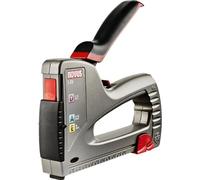 Novus J-29 hand tacker, professional staple gun with metal housing, subloading mechanism, distance stop, impact force regulation
