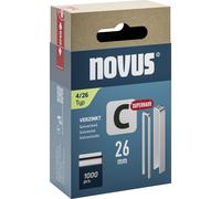 Novus Narrow Crown Staples, 1000 pieces, 26mm x 6.1mm