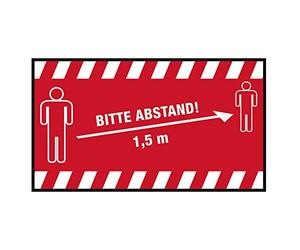 Novus Notice Mat 1.5 m Landscape 150 x 85 cm Red with White Writing