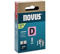 Novus Tools 042-0789 Flat Wire Staple D Staple Type 53F, Grey, 8 mm