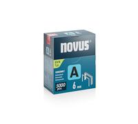 Novus Tools 042-0761 Fine Wire Staple A Staple Type 53, Grey, 6 mm | Galvanized staples for attaching fabrics, leather, carpet, wire mesh or thin metal labels