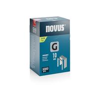 Novus Tools 042-0767 Flat Wire Staple G Staple Type 11, Grey, 10 mm | Galvanised staples for attaching films, bitumen, aluminium laminations and cardboard, ideal for hammer tackers