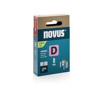 Novus Tools 042-0789 Flat Wire Staple D Staple Type 53F, Grey, 8 mm