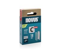 Novus Tools 042-0802 Narrow Spine Staple C Staple Type 4, Grey, 18 mm