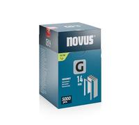 NOVUS TOOLS 14mm Flat Wire Staples, 5000 Type 11/14, Gray, Bulk Pack for Films, Cardboard, Hammer Tackers