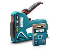 NOVUS TOOLS Hand Stapler J-29 Set Including 1800 Staples │Professional Universal Stapler for Wood with Metal Housing and Soft Grip │ for Fine Wire and Flat Wire Staples from 6-14 mm and Nails 16 mm