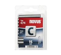 Novus - Typ 4/15 C-15 mm Staples (Pack of 1100) /Stationery