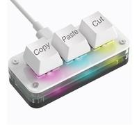 NOVVAOGO Copy Keyboard, Cut Copy Paste Keyboard, One Handed Macro Keypad, Programmable Mechanical