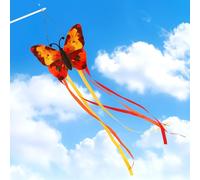 NOVWANG Fall Butterfly Windsock for Outside, 40 Inch Autumn Wind Sock Fall Maple Leaf Outdoor Hanging Butterfly Flag for Yard Garden Patio Boat Home Decoration