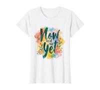 Now and Not Yet - Christian Belief Value Graphic T-Shirt, Women, White, XL