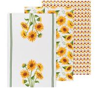 Now Designs by Danica Kitchen Floursack Towels - Sunflower Splendor 3 Count, 100% Cotton