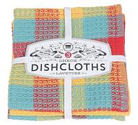 Now Designs Check Dishcloth Set, Cotton, Lemon