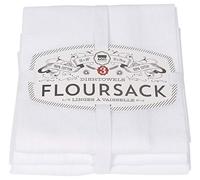 Now Designs Classic Floursack Kitchen Towels, Set of Three, White
