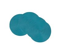 Now Designs Disko Round Placemats (Set of 4), Peacock, 4 Count
