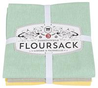 Now Designs Floursack Kitchen Dish Towels Jade/Moonstruck/Zest 20 x 30in, Set of 3