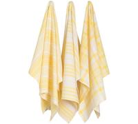 Now Designs Jumbo Pure Kitchen Towel Set of 3, Lemon Yellow