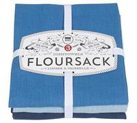 Now Designs Kitchen Dish Towels, Cotton, Moonlight Blue/Cool Blue/Indigo Blue, 20 x 30in