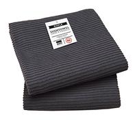 Now Designs Ripple Kitchen Towel, Set of 2, Black
