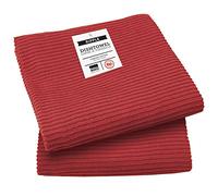 Now Designs Ripple Kitchen Towel, Set of 2, Carmine