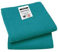 Now Designs Ripple Kitchen Towel, Set of 2, Peacock Green