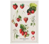Now Designs Vintage Straberries Printed Kitchen Towel, 18x28 inches