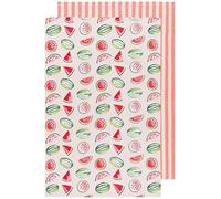 Now Designs Watermelon Printed and Woven Kitchen Towels, Set of 2