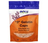 NOW Foods, "3" Gelatin Caps, Extra Small Size, Approx. 1,000 Empty Gelatin Capsules, 1.69 oz (48 g)