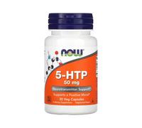NOW Foods 5-HTP 50mg - Neurotransmitter Support for Positive Mood, 30 Veg Capsules