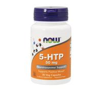 NOW Foods 5-HTP, 50mg Neurotransmitter Support, Aid Postive Mood 30 Veg Capsules