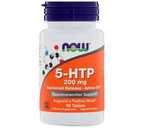 Now Foods, 5-HTP, Sustained Release - Amino SR, 200 mg , 90 Tablets