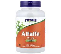 NOW Foods Alfalfa 650mg - 250/500 Tablets - Green Superfood