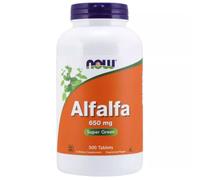 NOW Foods Alfalfa 650 mg Supplement - Green Superfood - 250/500 Tablets