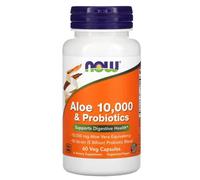 Now Foods Aloe 10,000 & Probiotics Capsules – 60 vcaps