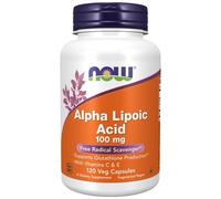 NOW Foods Alpha Lipoic Acid With Vitamins C & E 100mg Capsules - 120