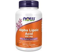 NOW Foods Alpha Lipoic Acid With Vitamins C & E 100mg Capsules - 120