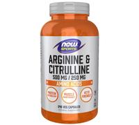 NOW Foods Arginine & Citrulline Capsules – L-Arginine & L-Citrulline 1:1 – 240 Veg Capsules