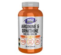 NOW Foods Arginine & Ornithine 500/Capsules 250 Capsules