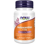 NOW Foods Astaxanthin 4mg 60 Softgels | Potent Antioxidant & Free Radical Suppor