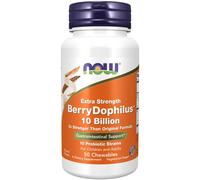 NOW Foods BerryDophilus Extra Strength 50 Chewables, Probiotic, Immune Support