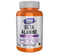 NOW Foods Supplement Beta-Alanine (CarnoSyn) 750 mg 120 Veg Capsules