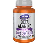 NOW Foods Beta-Alanine 750mg - 120 Veg Capsules | CarnoSyn® Beta-Alanine